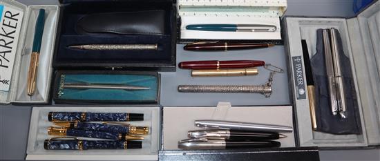 A collection of assorted fountain pens